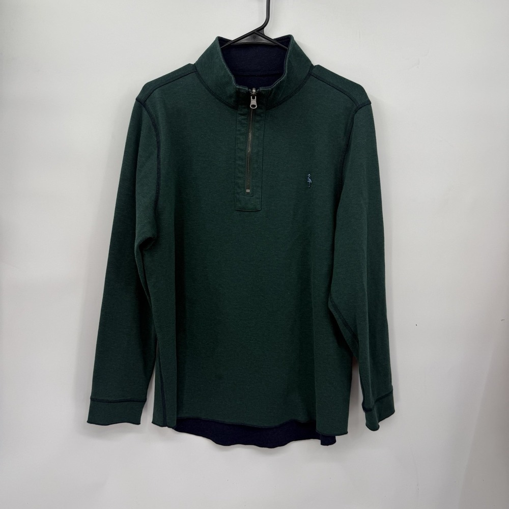 Tailorbyrd Large Quarter Zip Pullover Women Green Mock Neck Long Sleeve Knit